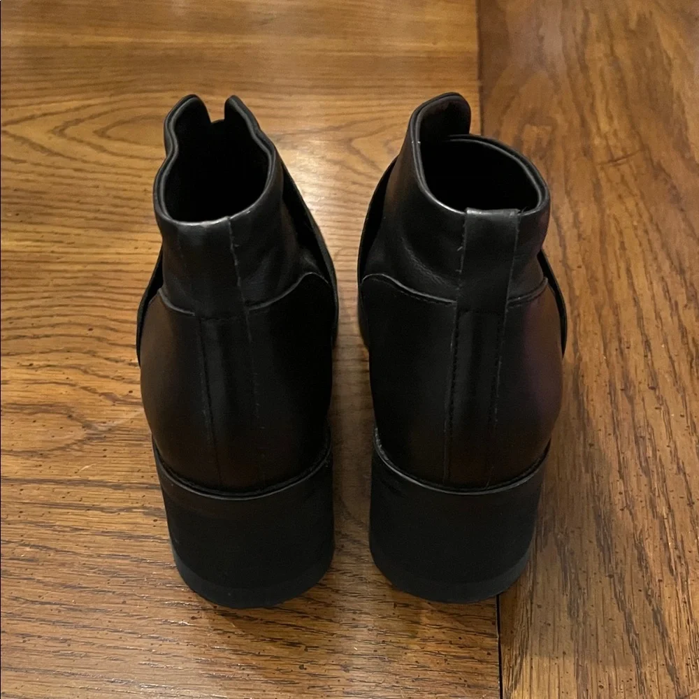 COS Black Leather Ankle Boots, size 38‎